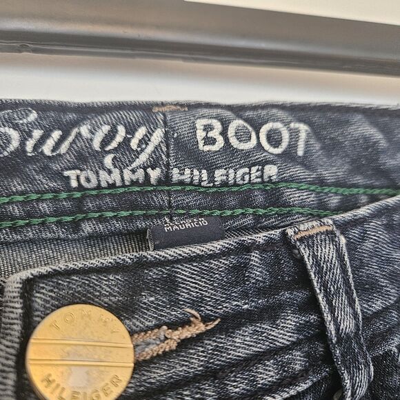 Tommy Hilfiger Blue Jeans Womens 8 Curvy Boot Medium Wash Low Rise Cotton 30x32 - Picture 3 of 14